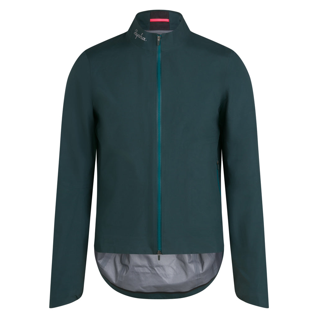 Men's Rapha Gore-Tex Rain Jacket - Forest Green/Black