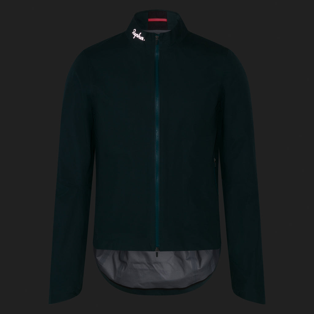 Men's Rapha Gore-Tex Rain Jacket - Forest Green/Black