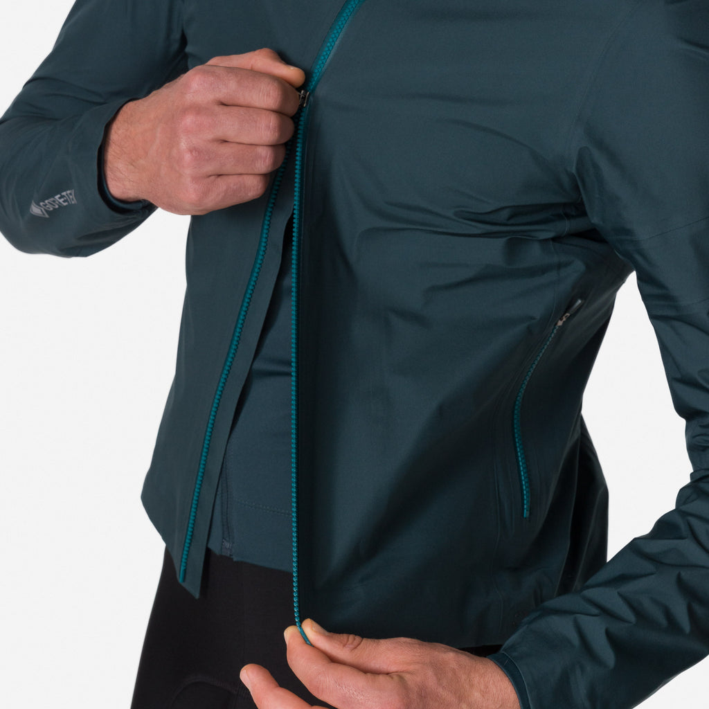 Men's Rapha Gore-Tex Rain Jacket - Forest Green/Black