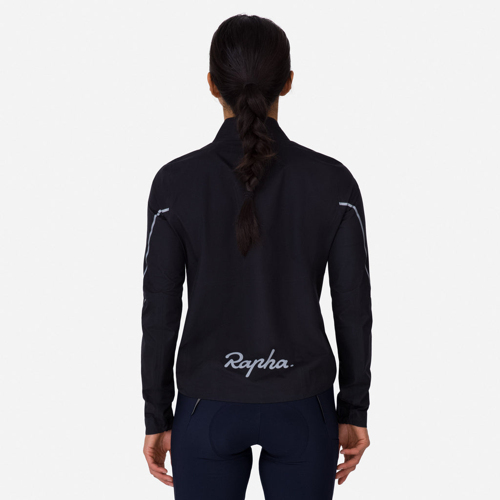 Women's Rapha Gore-Tex Rain Jacket - Black/Silver