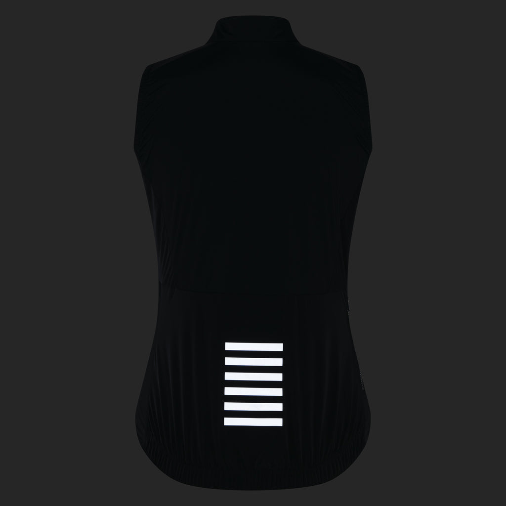 Women's Pro Team Insulated Gilet - Black/White