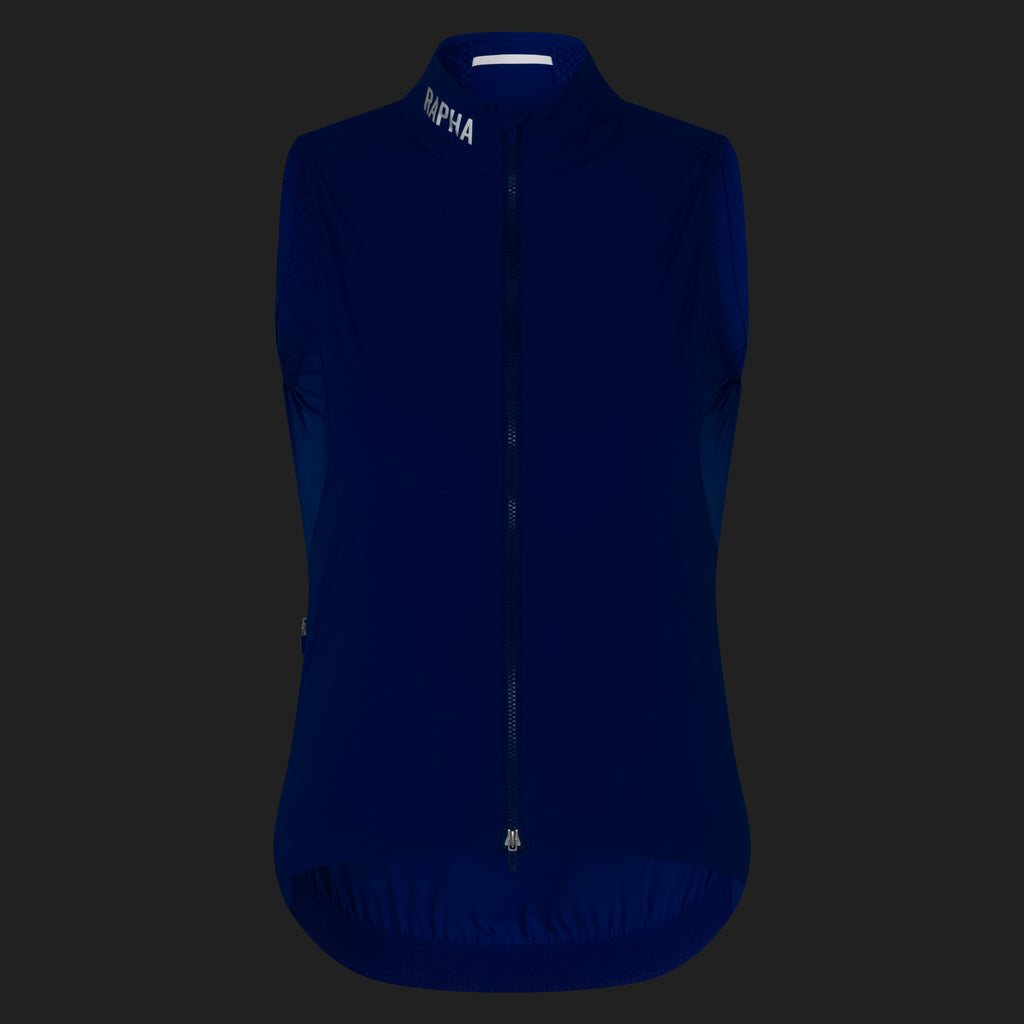 Women's Pro Team Insulated Gilet - Blue/White
