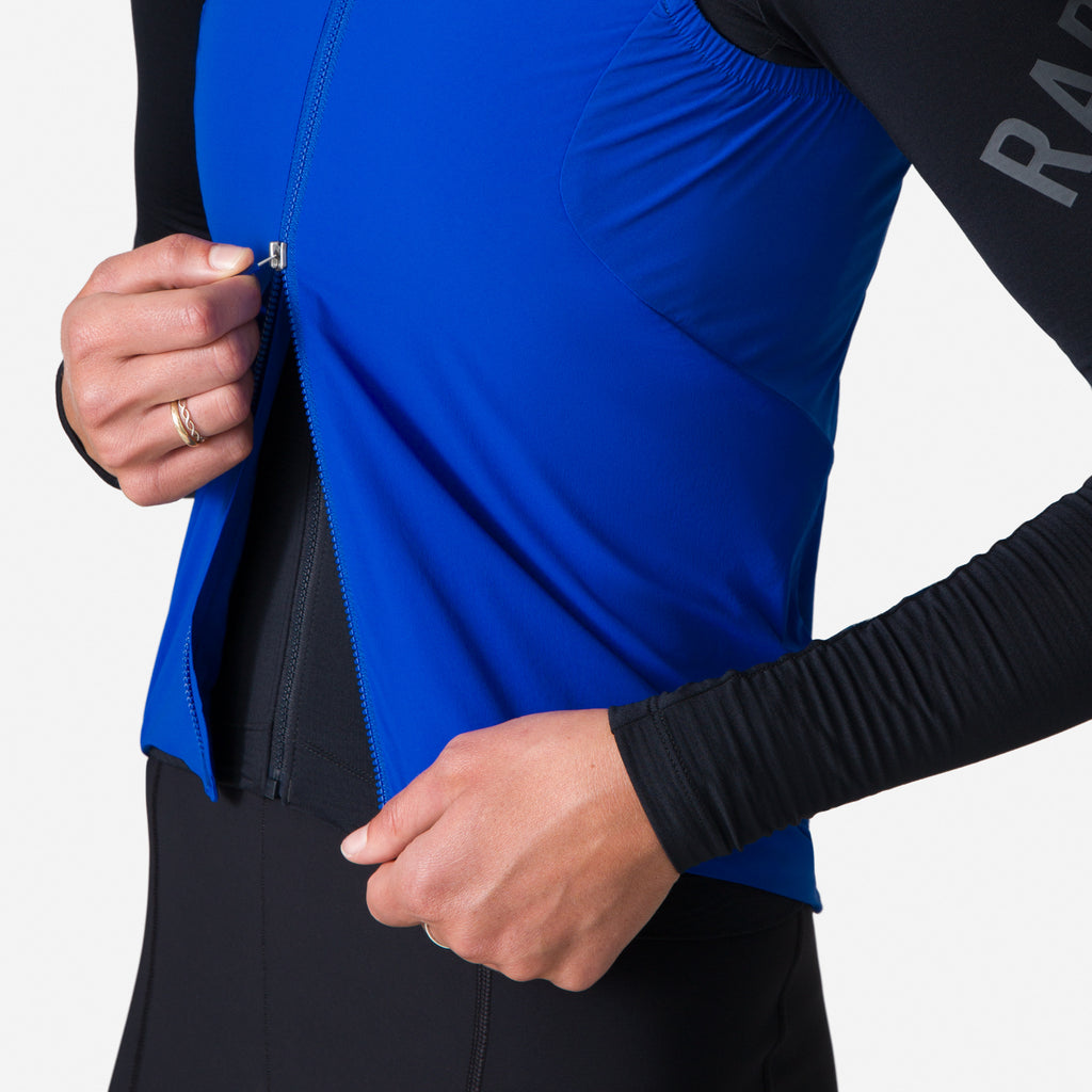 Women's Pro Team Insulated Gilet - Blue/White