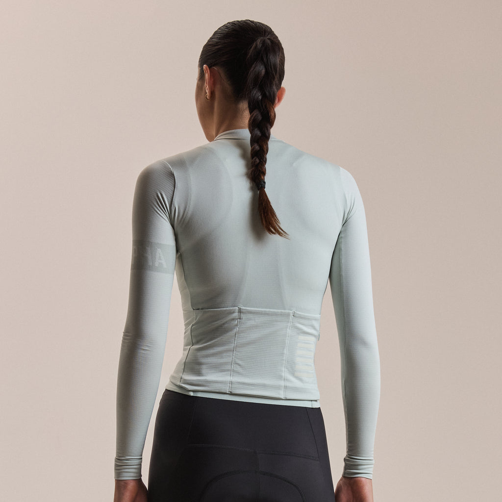 Women's Pro Team Long Sleeve Midweight Jersey II - Grey/White