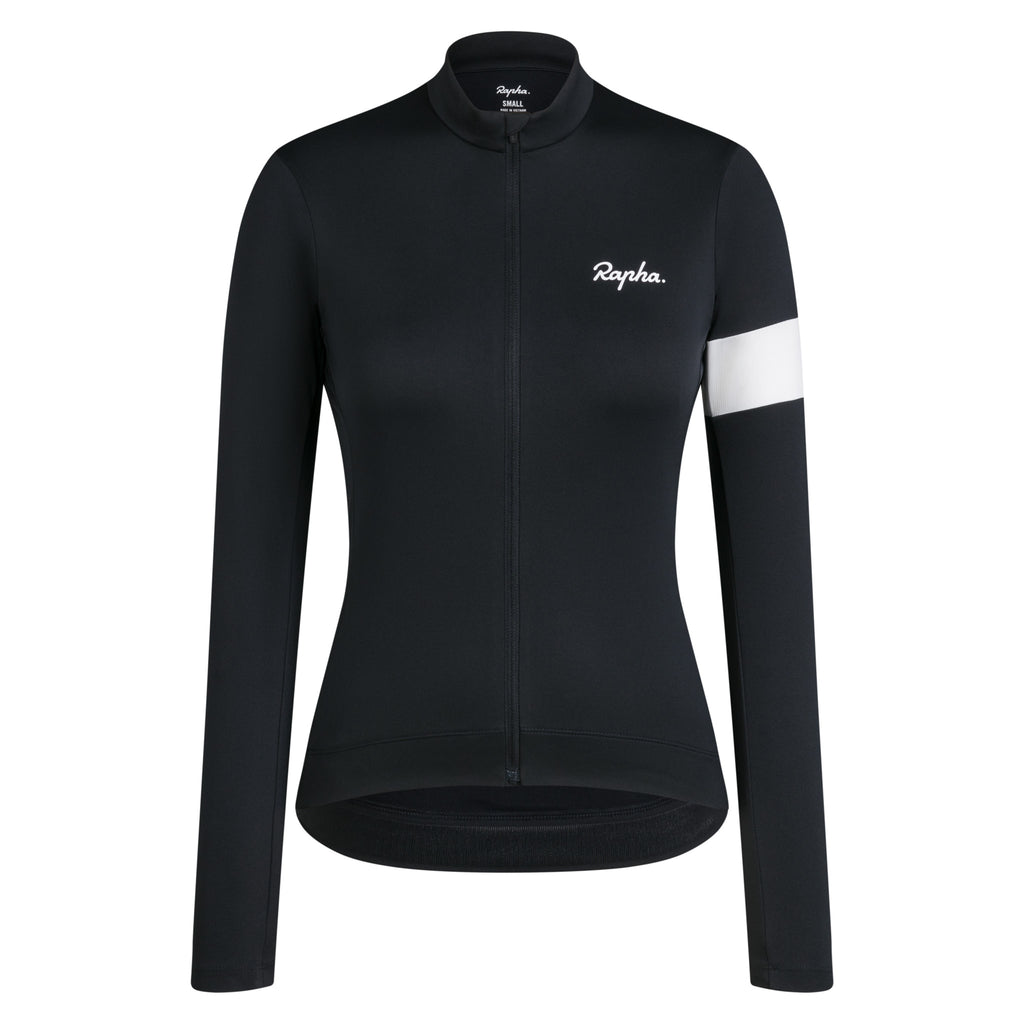 Women's Core Long Sleeve Thermal Jersey - Black/White