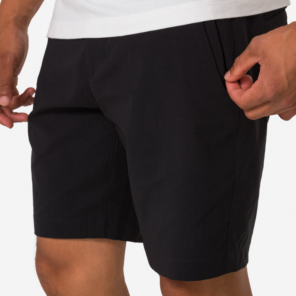 Men's Tech Chino Shorts - Black/Grey