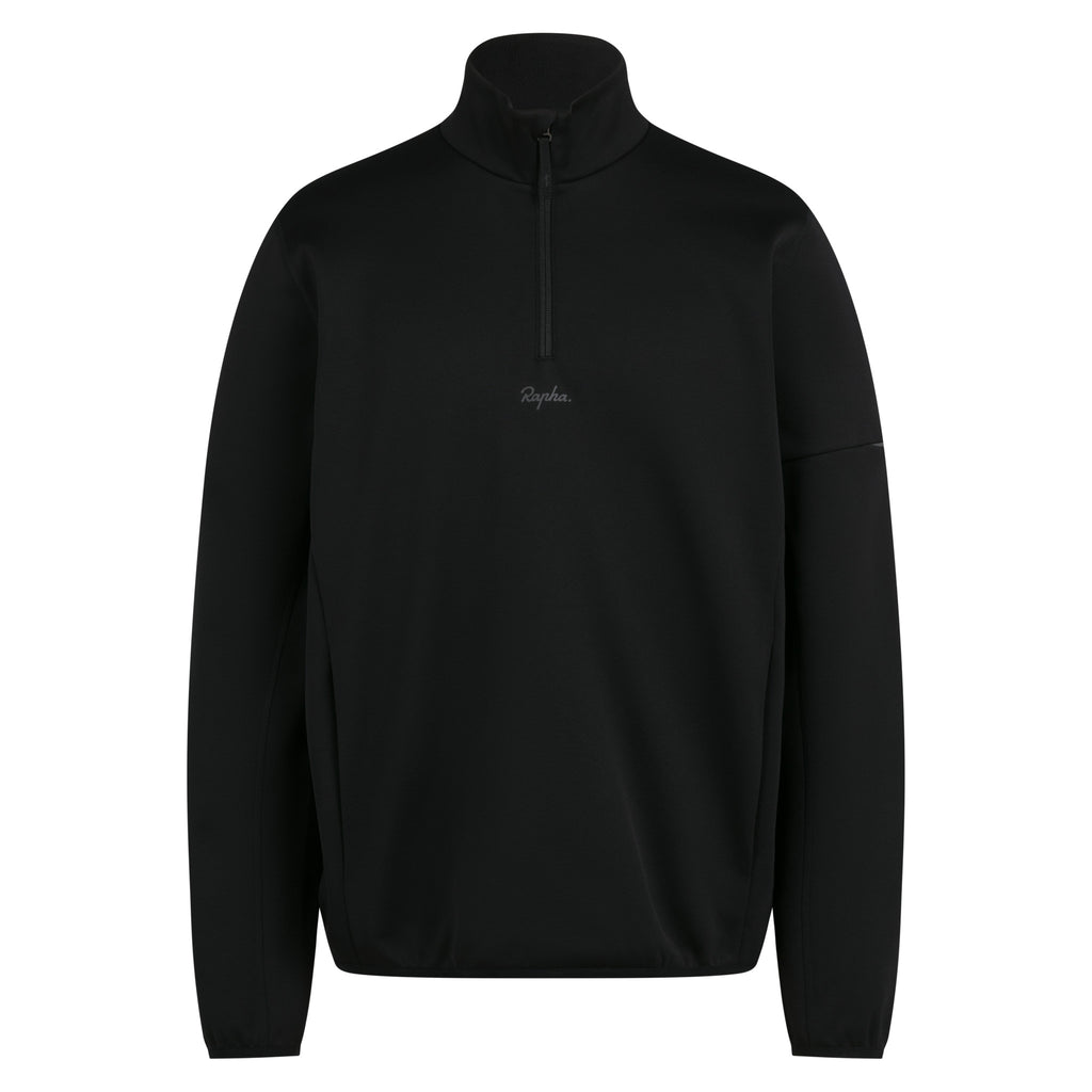 Men's Tech Fleece Half Zip - Black/Grey
