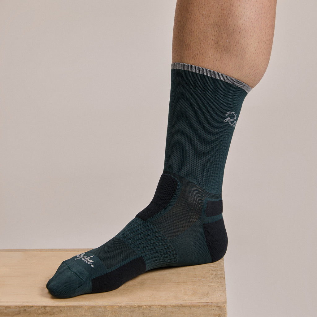 Brevet Socks - Dark Forest/Dark Grey
