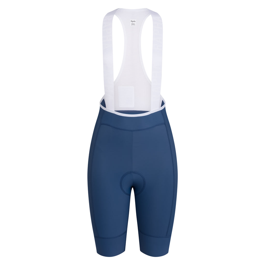 Women's Pro Team Training Bib Shorts II - Regular - Denim Blue/White