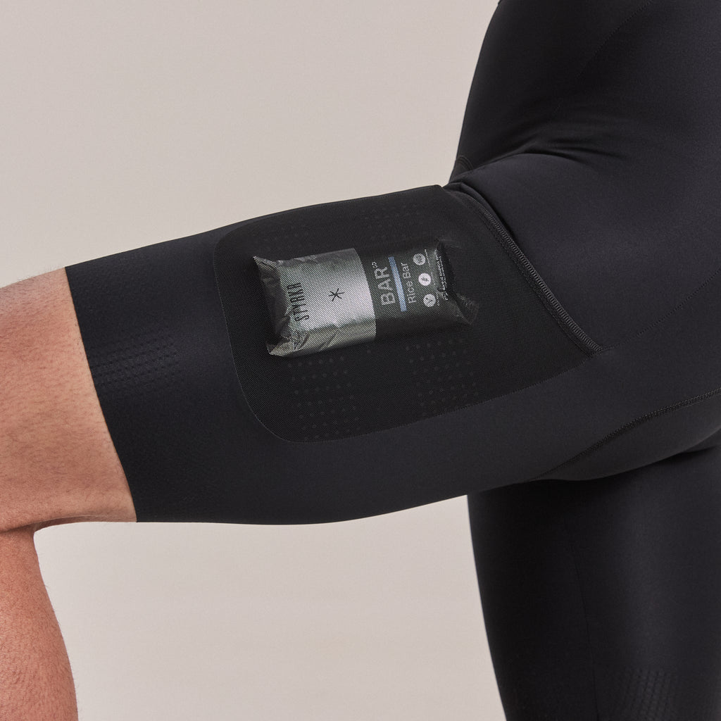 Men's Brevet Cargo Bib Shorts III - Black/White