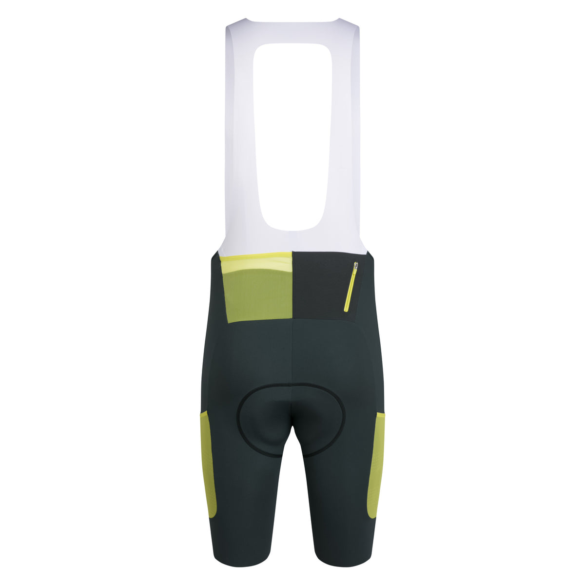 Men's Brevet Cargo Bib Shorts III - Dark Forest/White