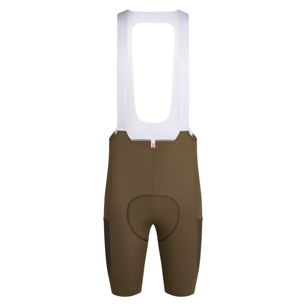 Men's Brevet Cargo Bib Shorts III - Dark Olive/Silver