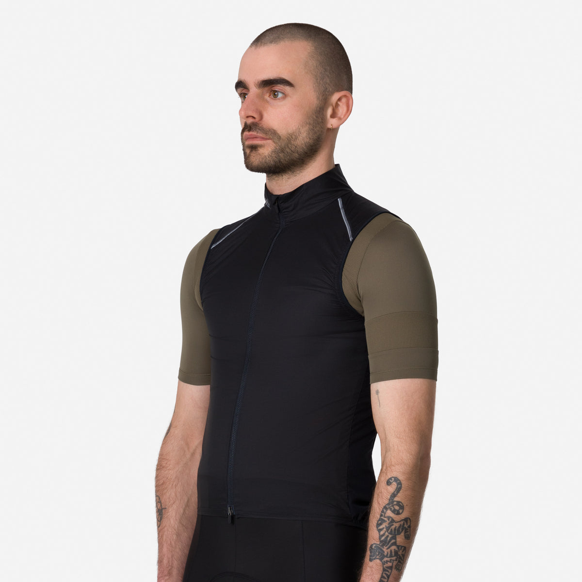 Men's Brevet Element Wind Gilet - Black/Grey