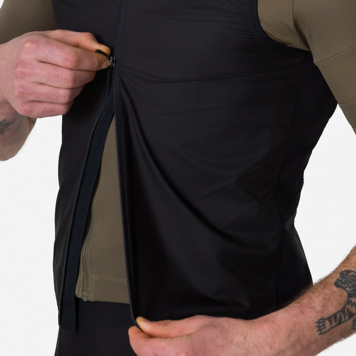 Men's Brevet Element Wind Gilet - Black/Grey