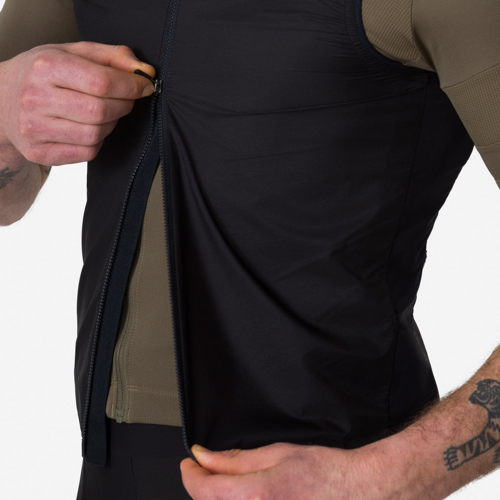 Men's Brevet Element Wind Gilet - Black/Grey