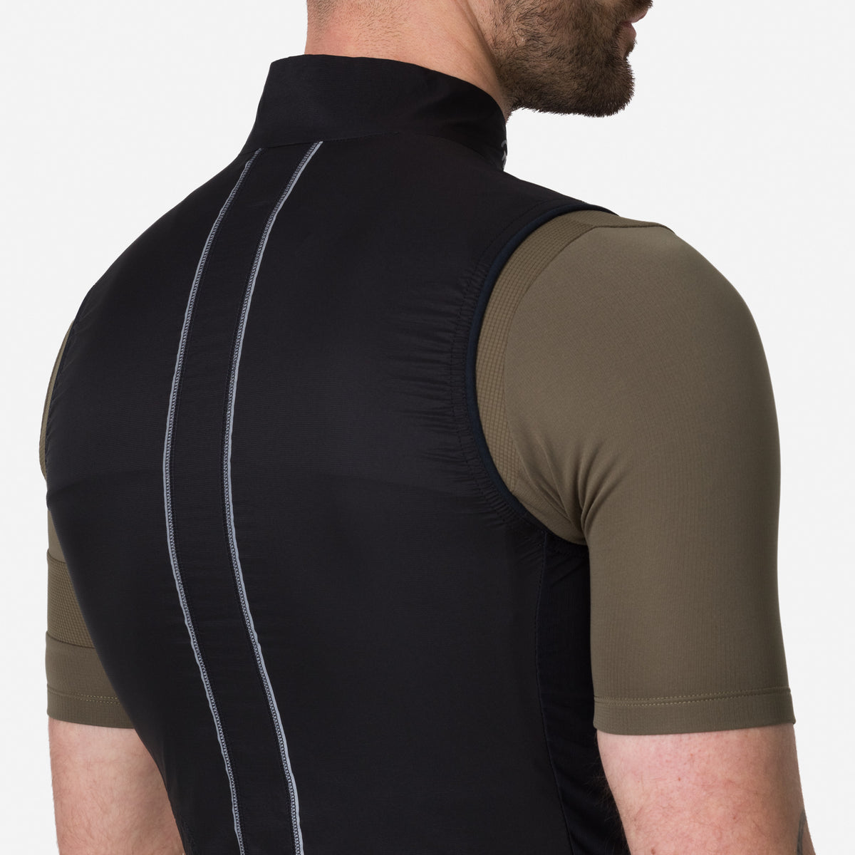 Men's Brevet Element Wind Gilet - Black/Grey