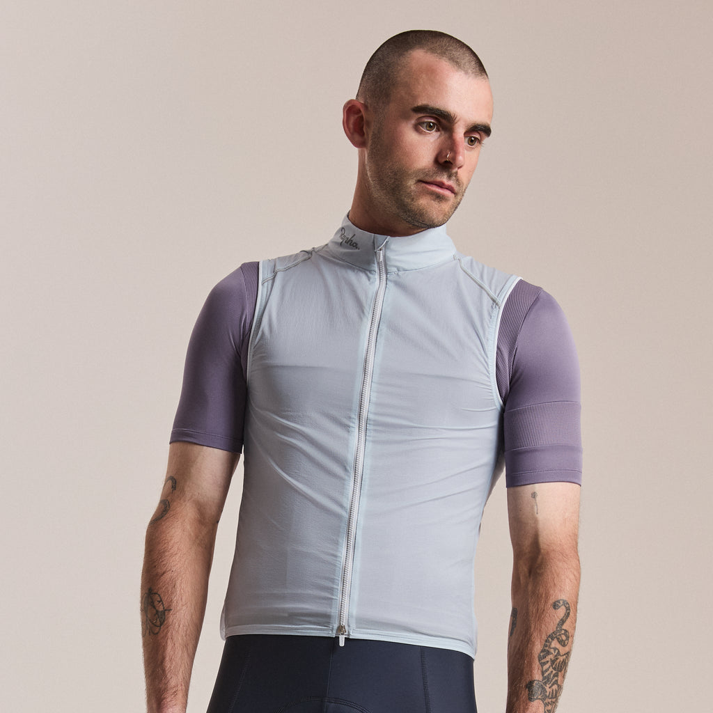 Men's Brevet Element Wind Gilet - Ice/Silver Reflective