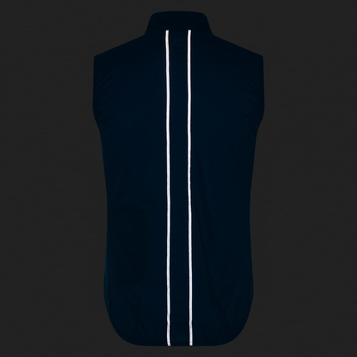Men's Brevet Element Wind Gilet - Jewelled Blue/Silver Reflective