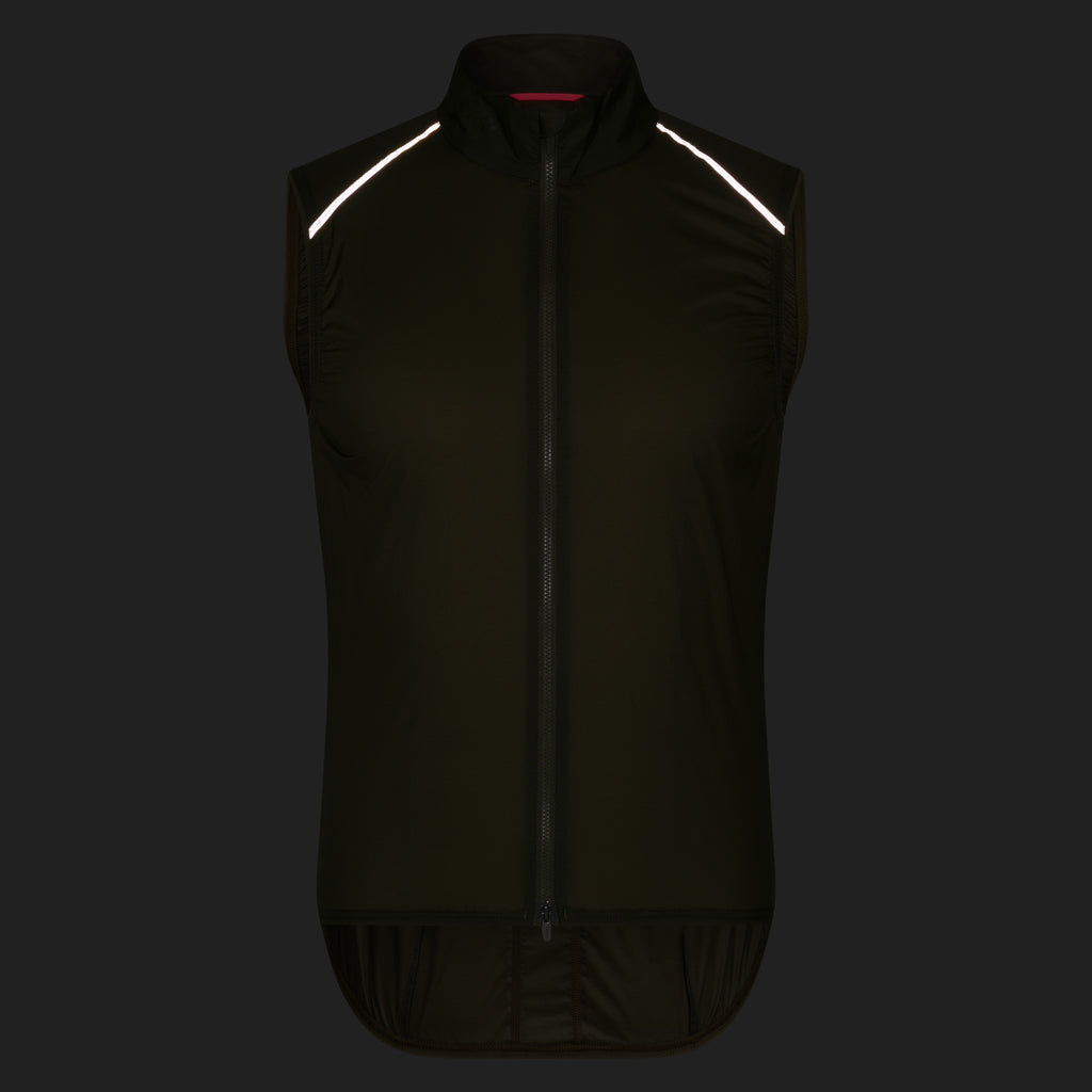 Men's Brevet Element Wind Gilet - Green/Dark Green