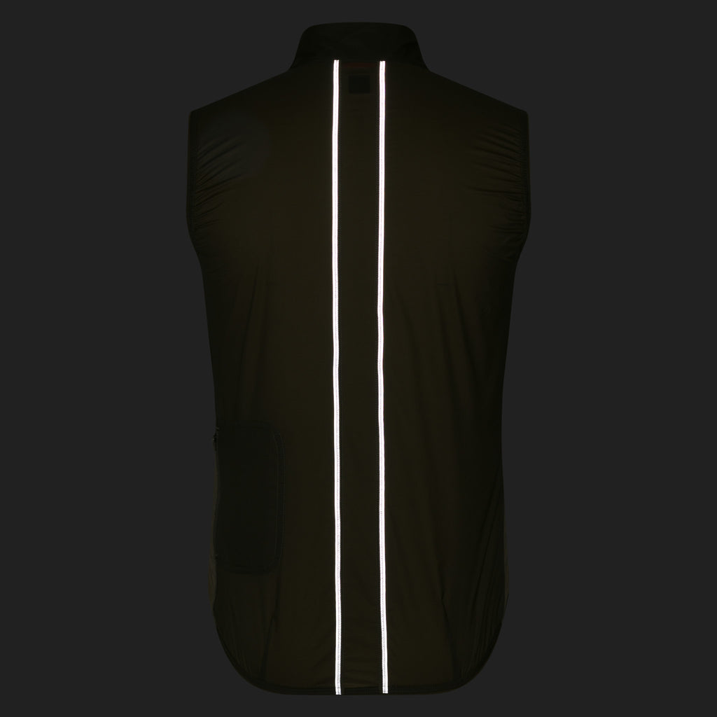 Men's Brevet Element Wind Gilet - Green/Dark Green