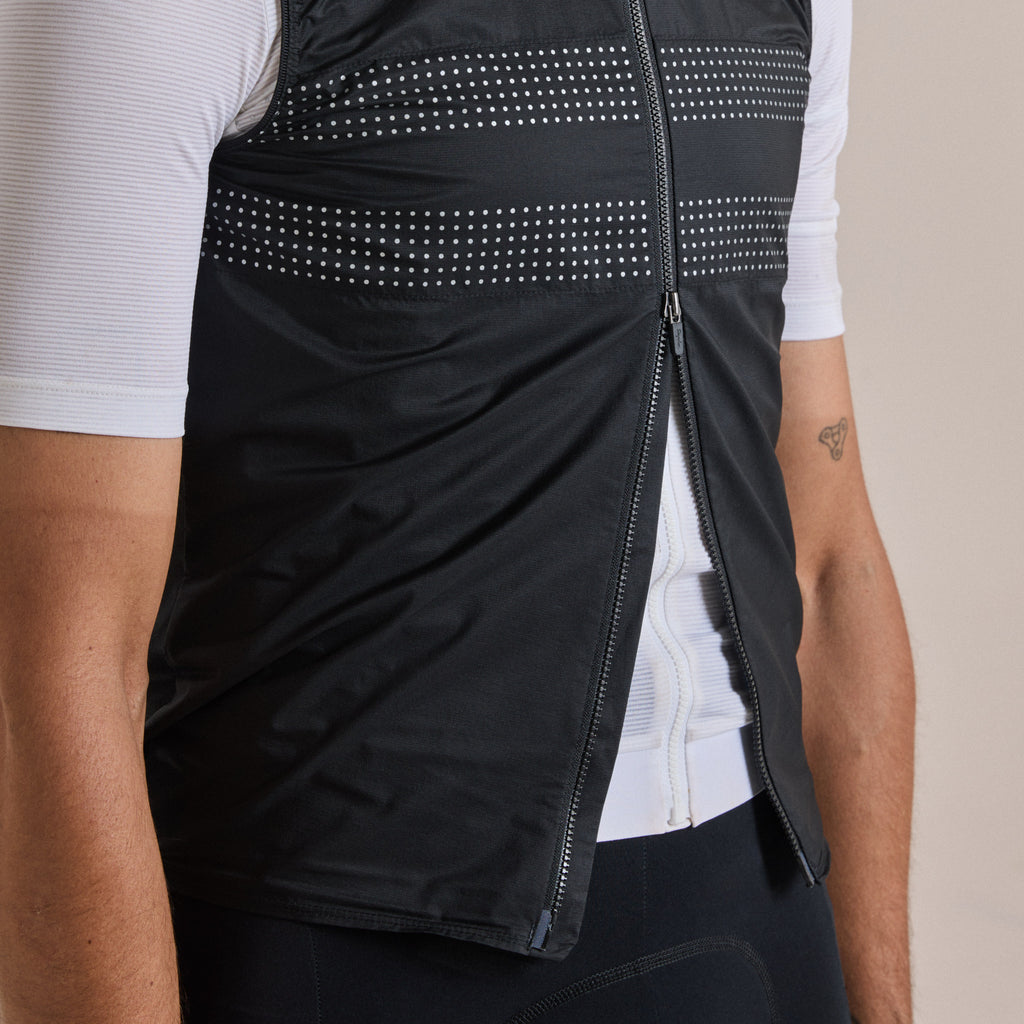 Men's Brevet Wind Gilet III - Black/Black