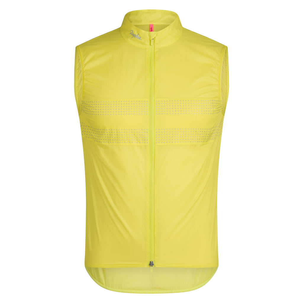 Men's Brevet Wind Gilet III - Chartreuse/Silver