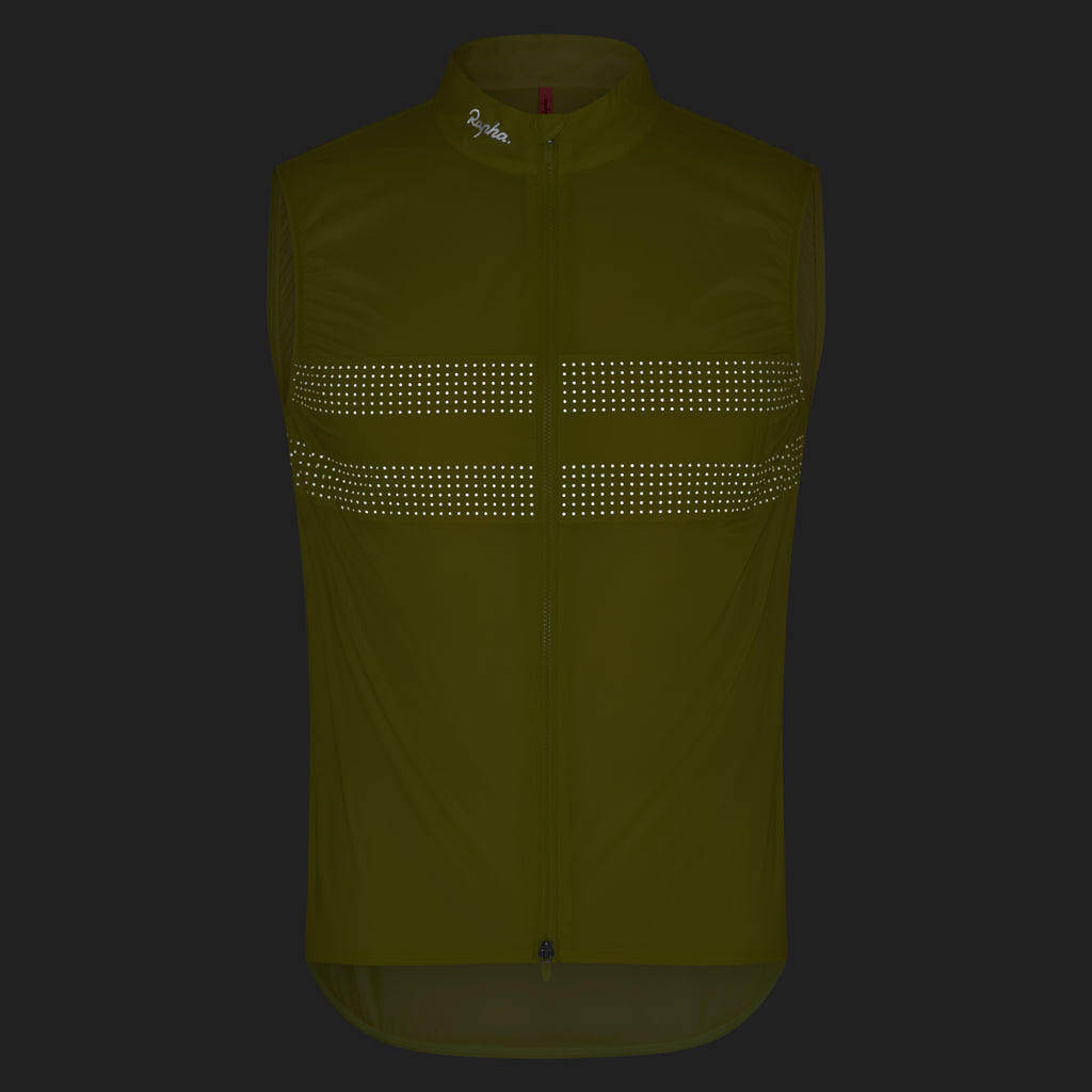 Men's Brevet Wind Gilet III - Chartreuse/Silver
