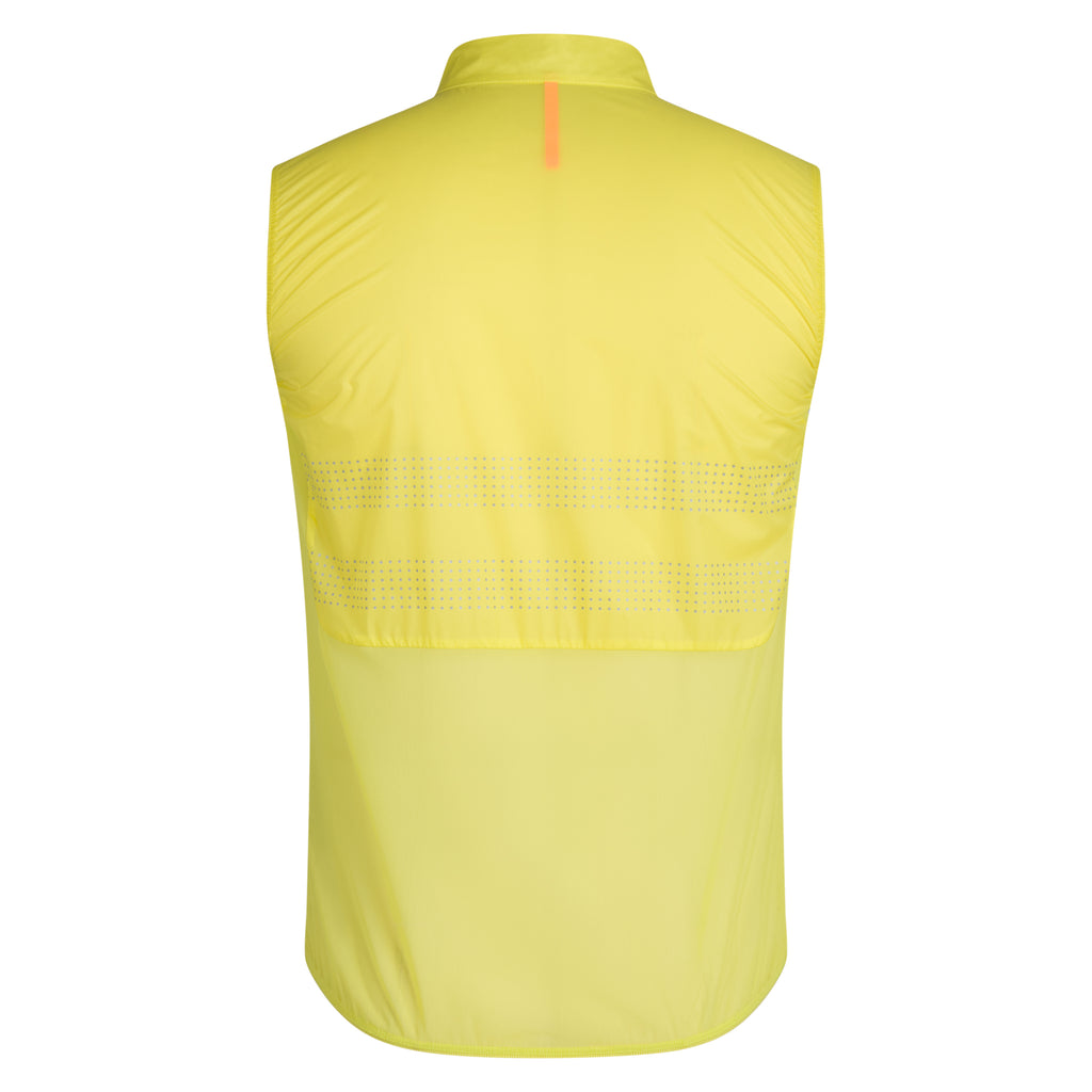 Men's Brevet Wind Gilet III - Chartreuse/Silver