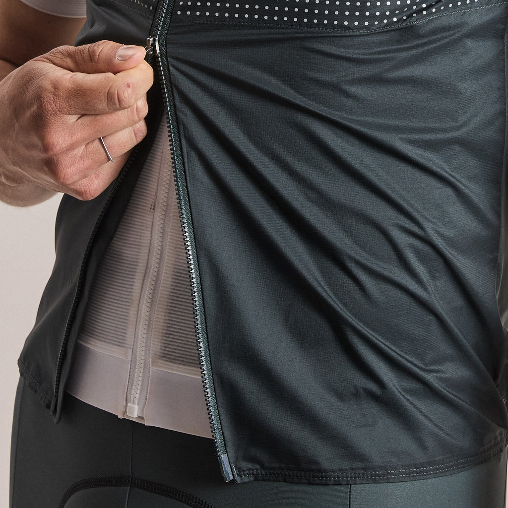 Men's Brevet Wind Gilet III - Dark Forest/Silver