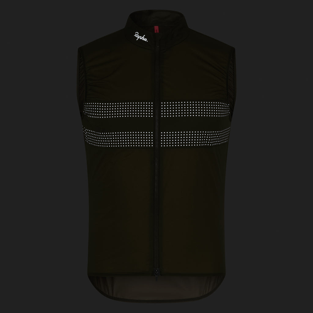 Men's Brevet Wind Gilet III - Dark Olive/White