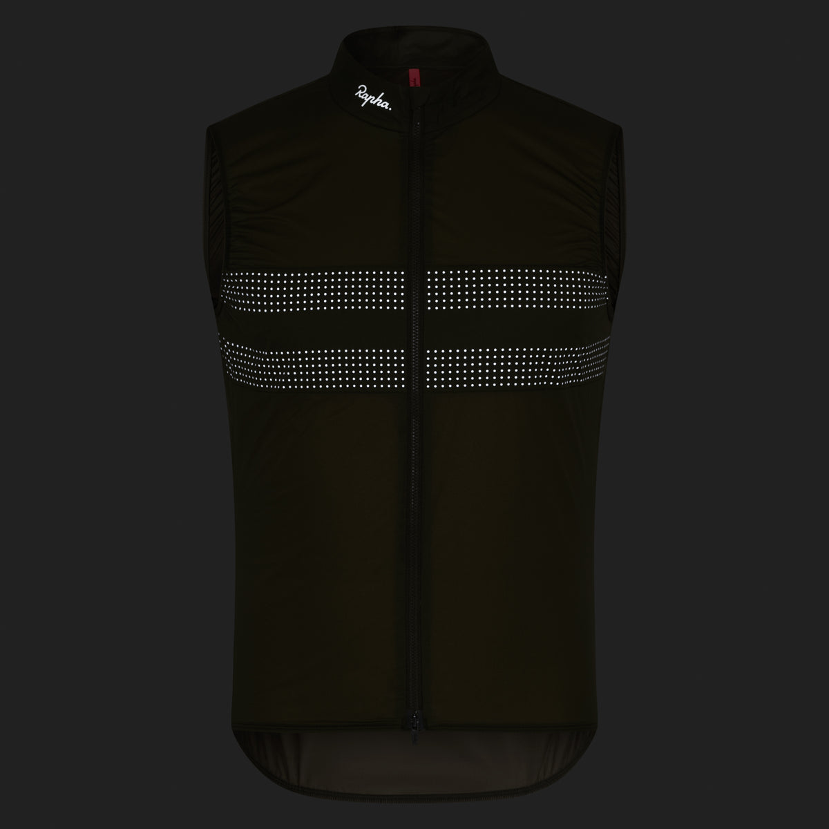 Men's Brevet Wind Gilet III - Dark Olive/White