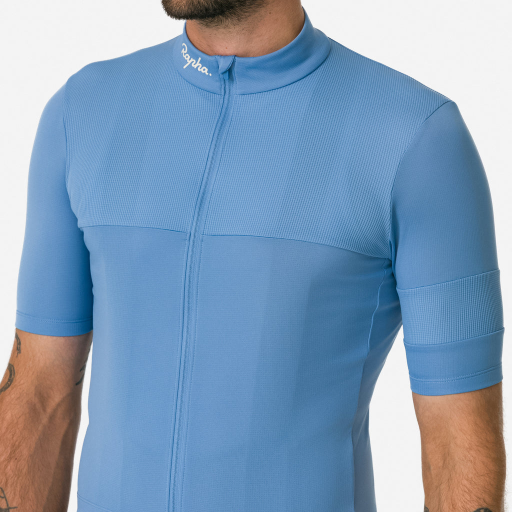 Men's Brevet Element Jersey - Shadow Blue/Cream