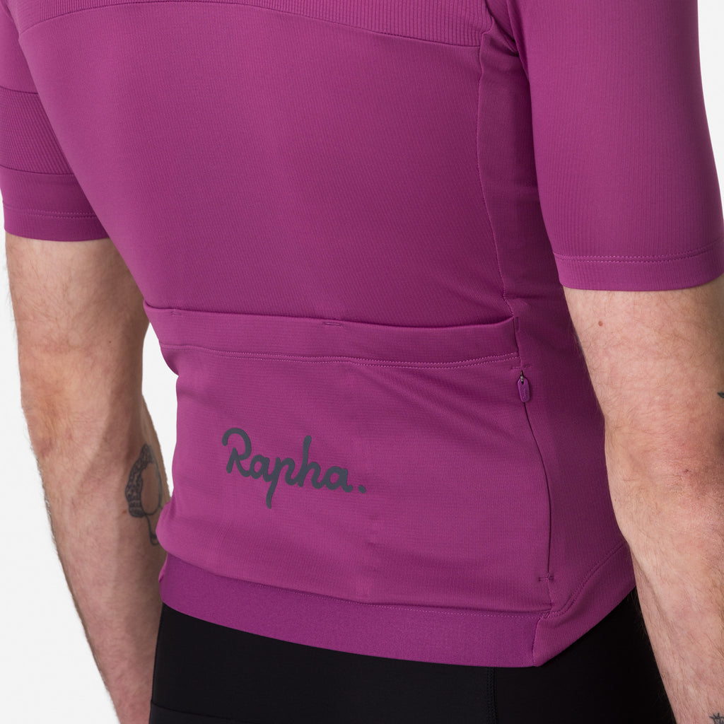 Men's Brevet Element Jersey - Amethyst/Dark Navy
