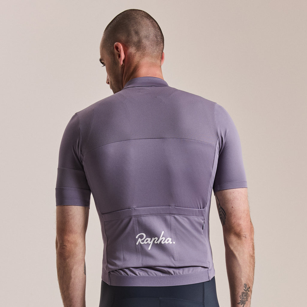 Men's Brevet Element Jersey - Dusted Lilac/Black