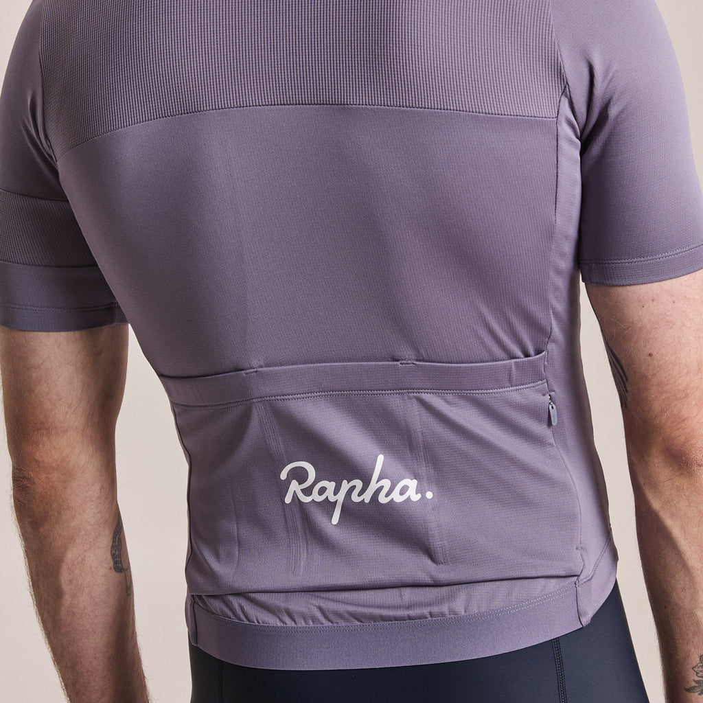 Men's Brevet Element Jersey - Dusted Lilac/Black