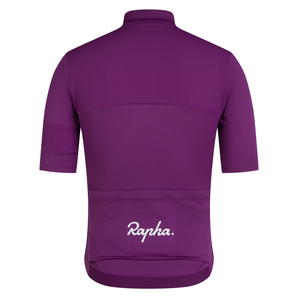Men's Brevet Element Jersey - Deep Magenta/White