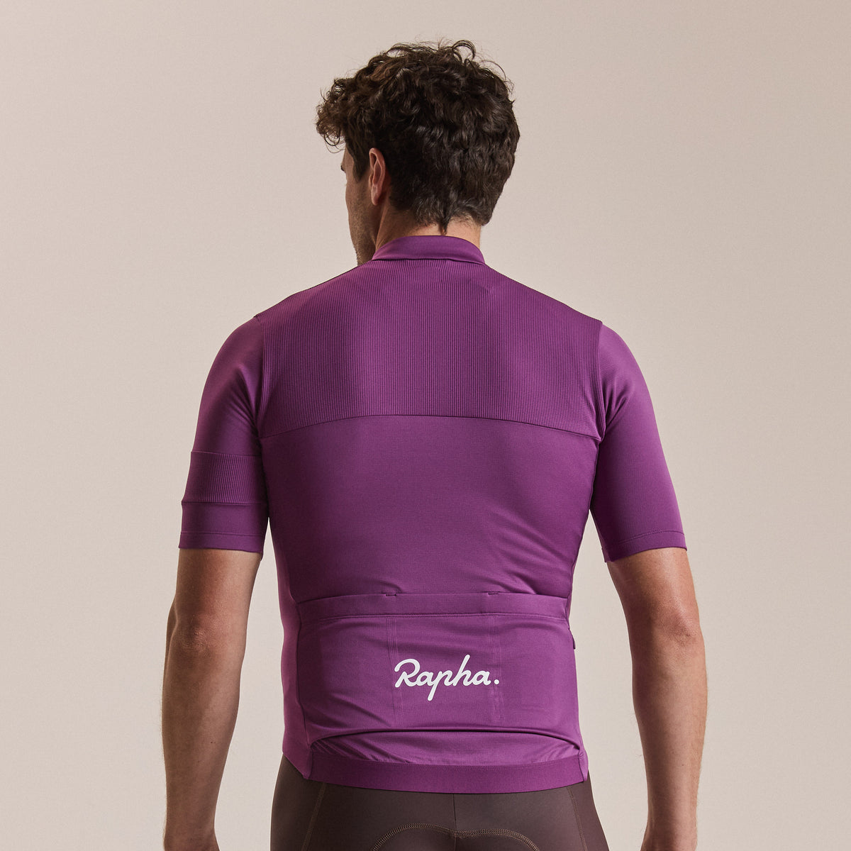 Men's Brevet Element Jersey - Deep Magenta/White