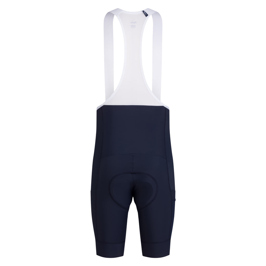 Men's Brevet Element Cargo Bib Shorts - Dark Navy/White