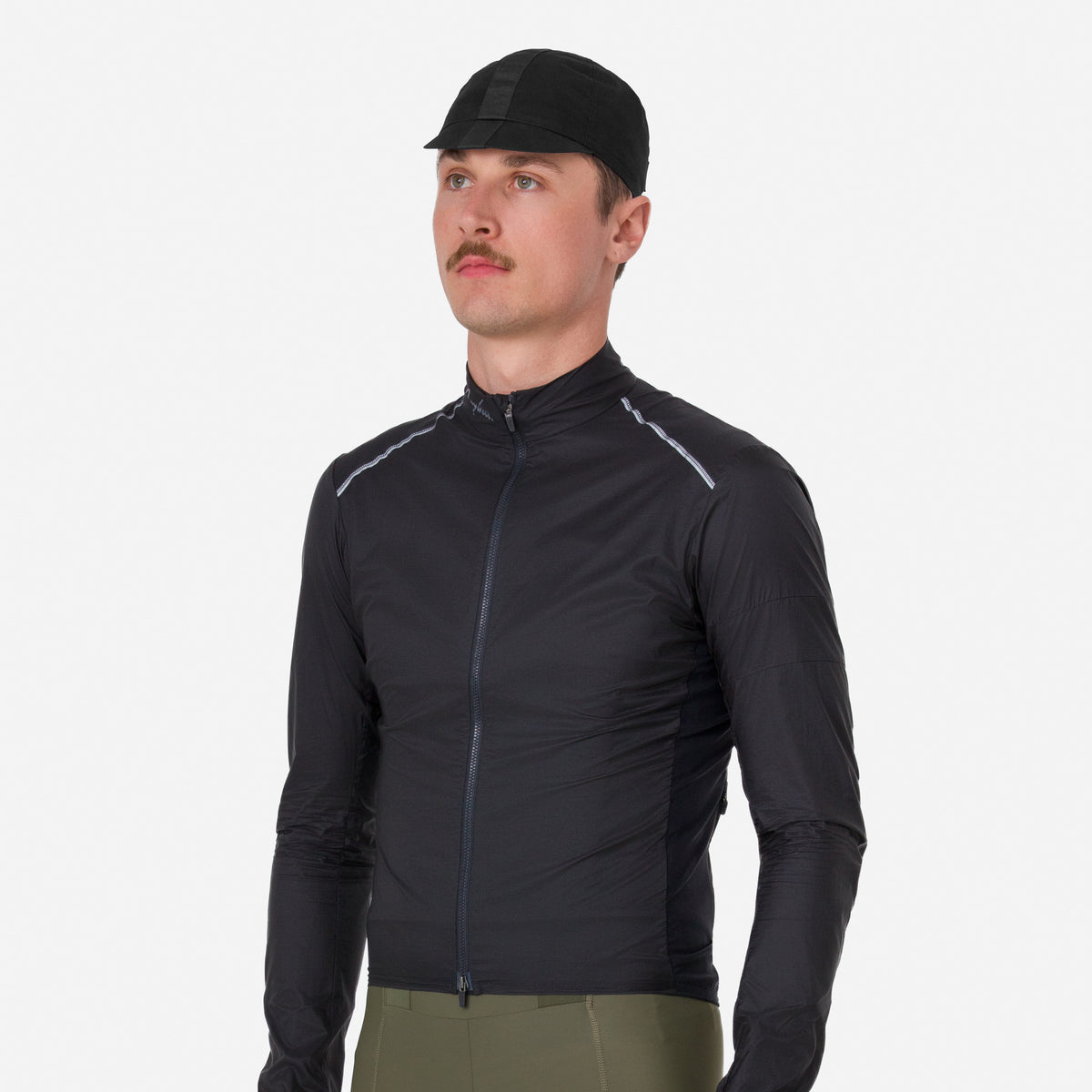Men's Brevet Element Wind Jacket - Black/Dark Grey
