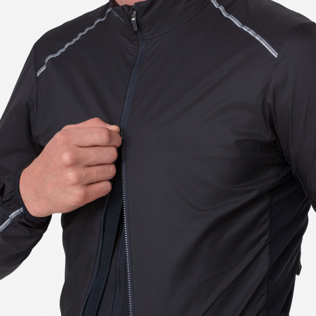 Men's Brevet Element Wind Jacket - Black/Dark Grey