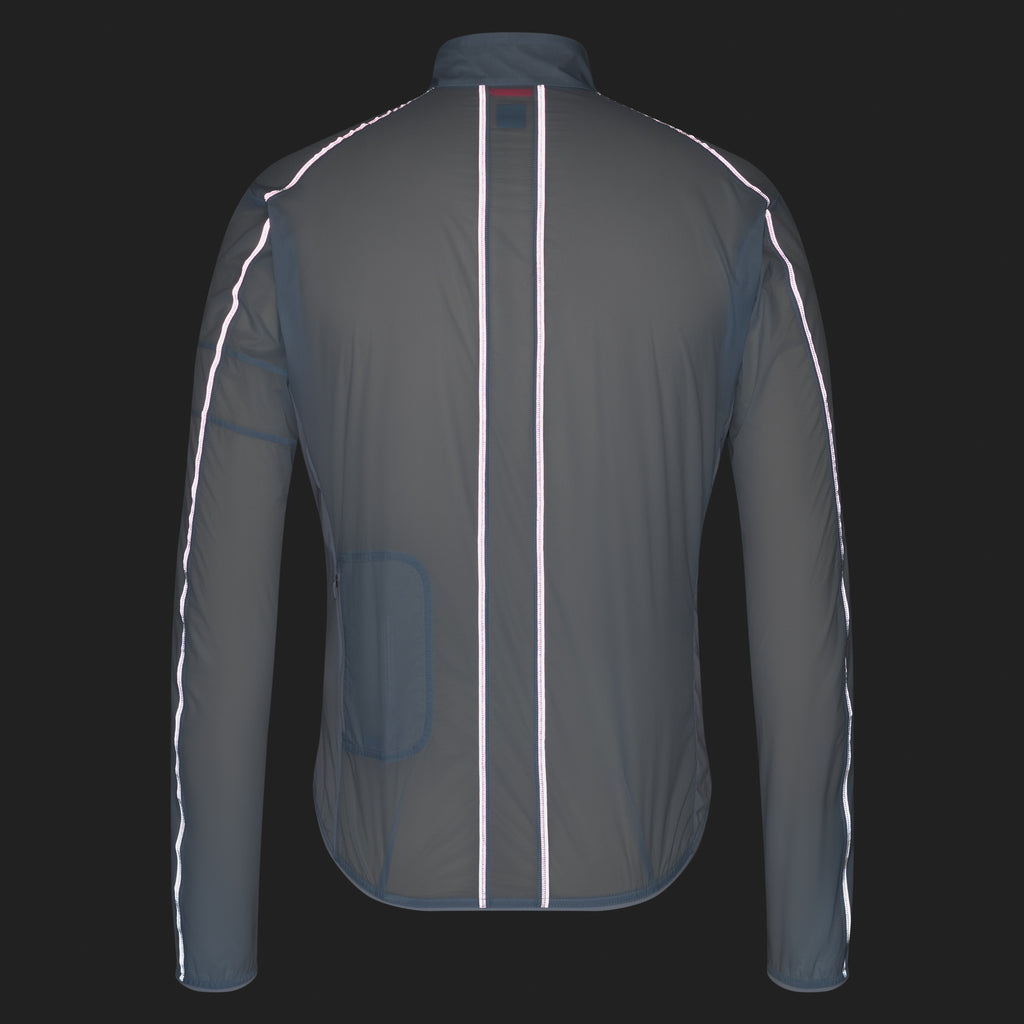 Men's Brevet Element Wind Jacket - Ice/Silver