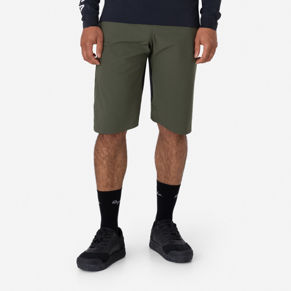 Men's Trail Finale Shorts - Dark Green/White