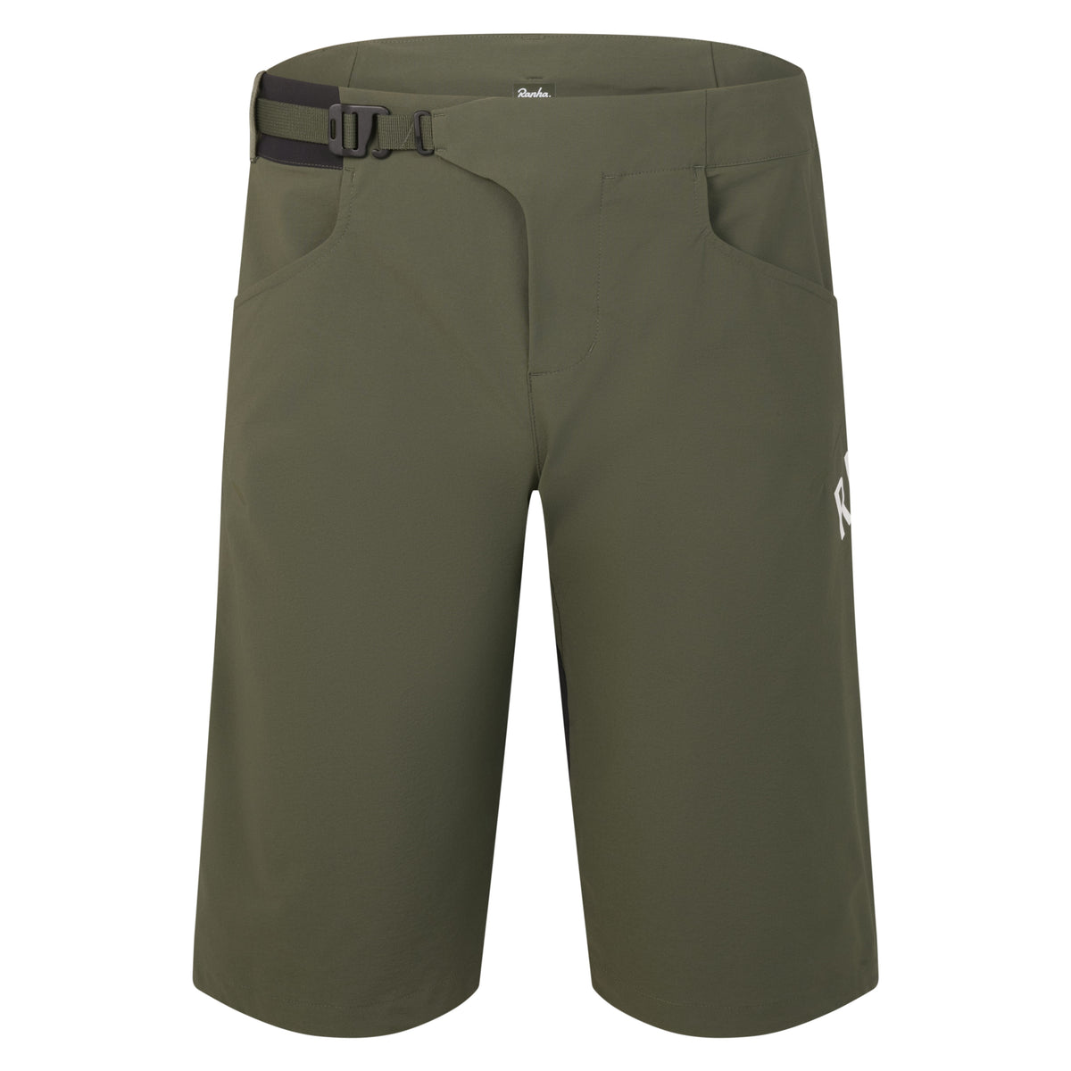 Men's Trail Finale Shorts - Dark Green/White