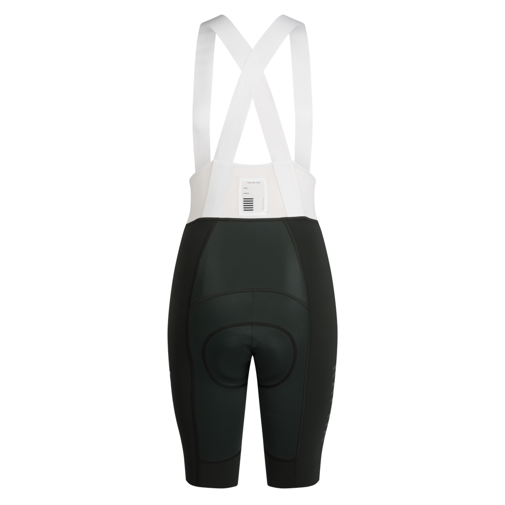Women's Pro Team Bib Shorts III - Long - Bottle Green/White