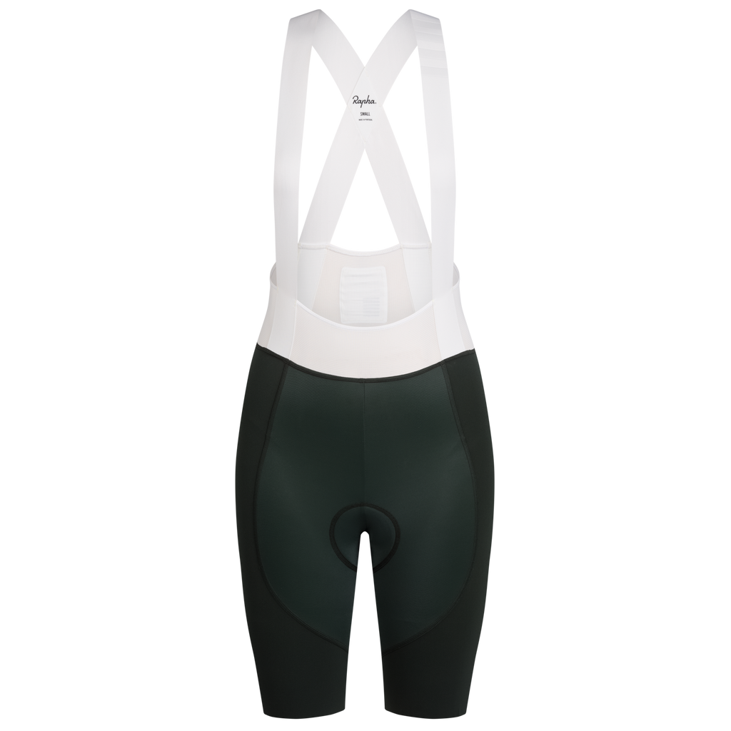 Women's Pro Team Bib Shorts III - Regular - Bottle Green/White