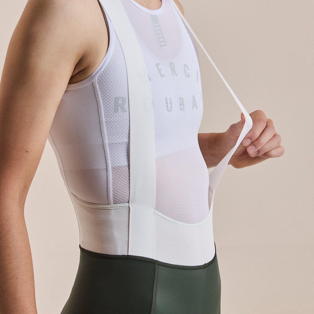 Women's Pro Team Bib Shorts III - Regular - Bottle Green/White