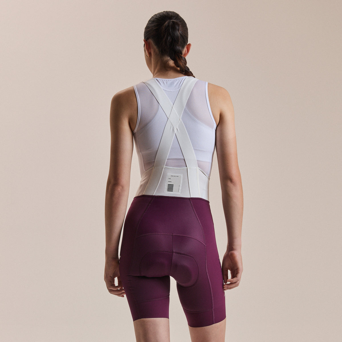 Women's Pro Team Bib Shorts III - Regular - Plum/White