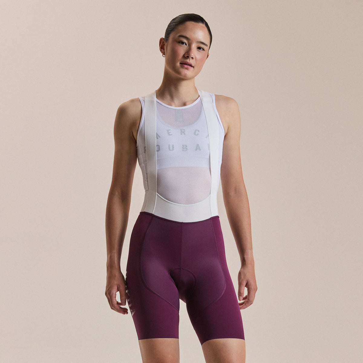 Women's Pro Team Bib Shorts III - Regular - Plum/White
