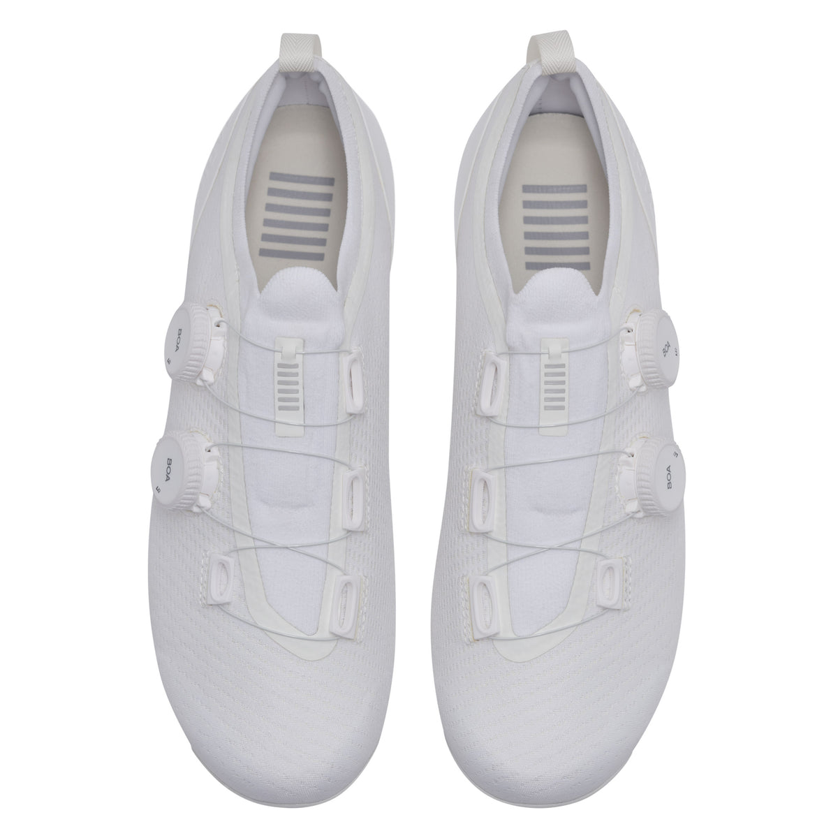 Pro Team Powerweave Road Shoes - White/Light Grey