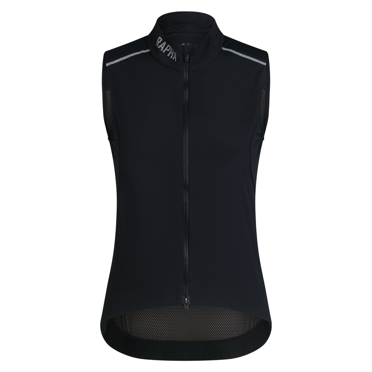 Women's Pro Team Gilet II - Black/Silver Reflective